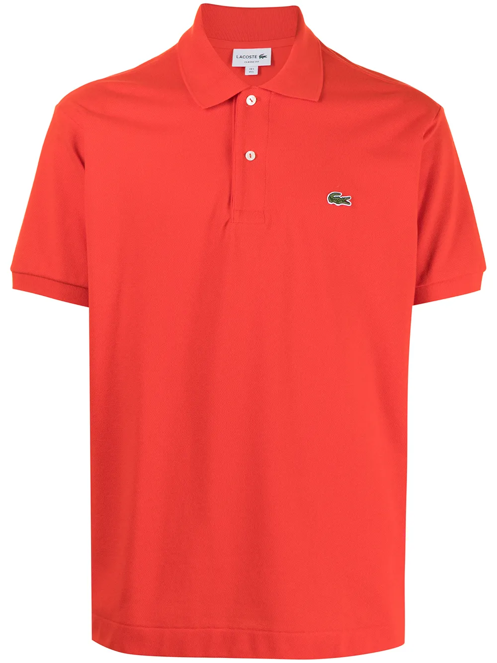 

Рубашка поло с аппликацией-логотипом Lacoste, красный