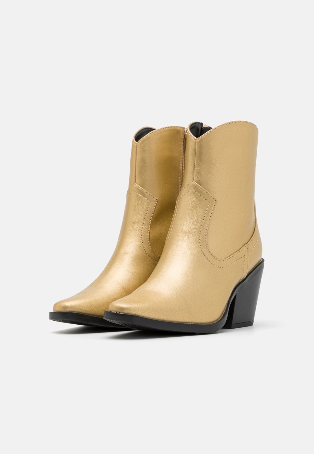 Классические ботильоны ONLBROOKE HEELED BOOT ONLY SHOES, золотого цвета — фото 3