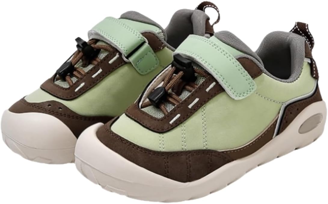 

Детские спортивные кроссовки, серо-розовые с черным, искусственная кожа, застежка-липучка, противоскользящая резиновая подошва, дышащие комфортные обувь Generic