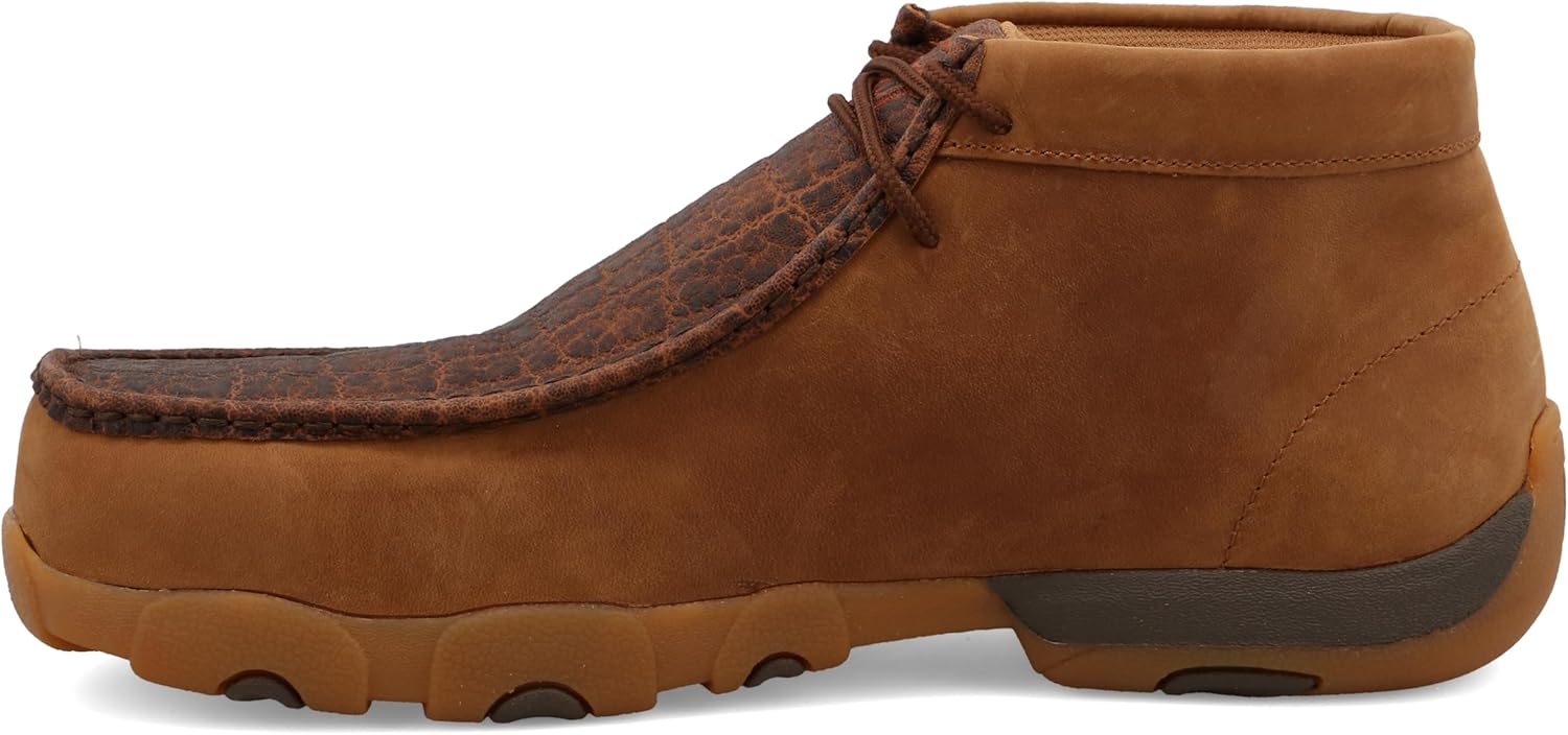 Ботинки Twisted X мужские Work Nano с композитным носком, модель Chukka Driving Moc — фото 2