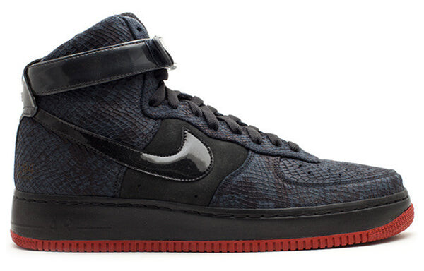 Кроссовки air force 1 hi supreme Nike, черный — фото 2