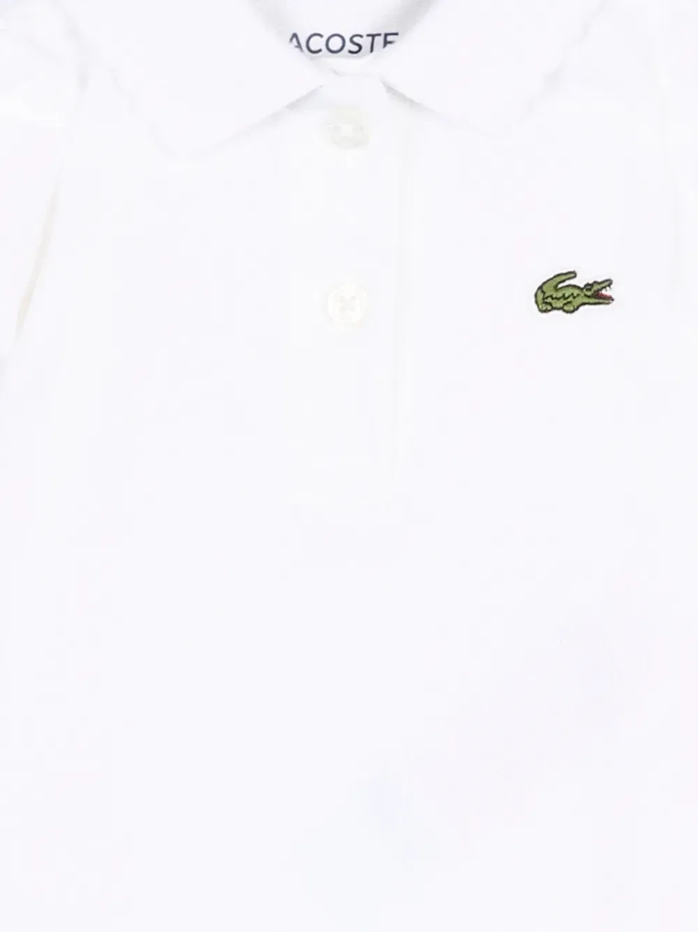 Поло с короткими рукавами Lacoste Kids, белый — фото 3