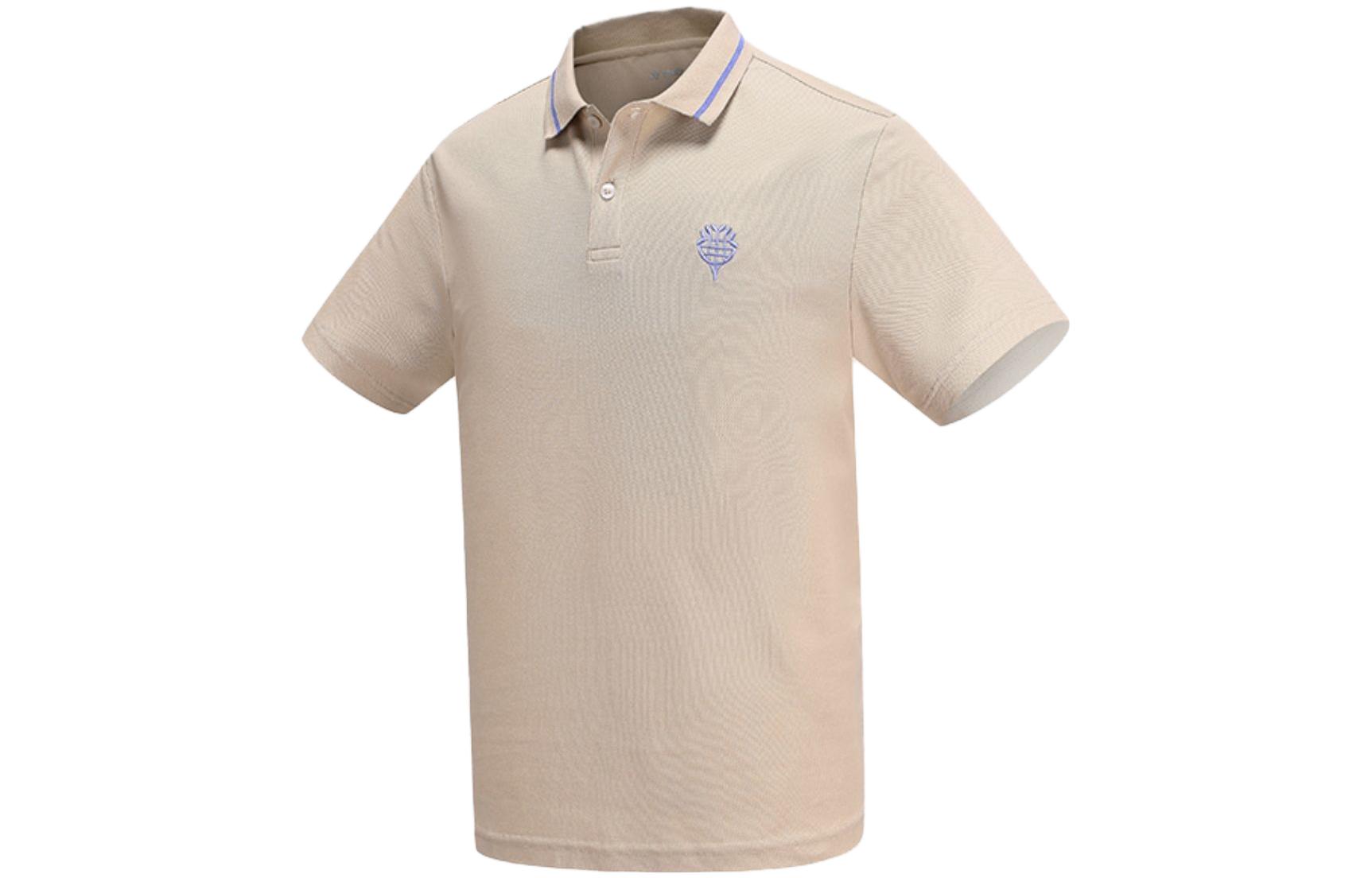 

YONEX Поло мужское пляжное бежево-желтое