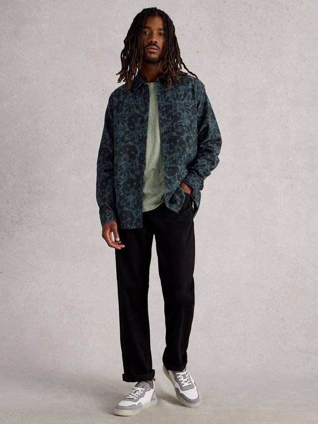 

Хлопковая рубашка с цветочным принтом White Stuff