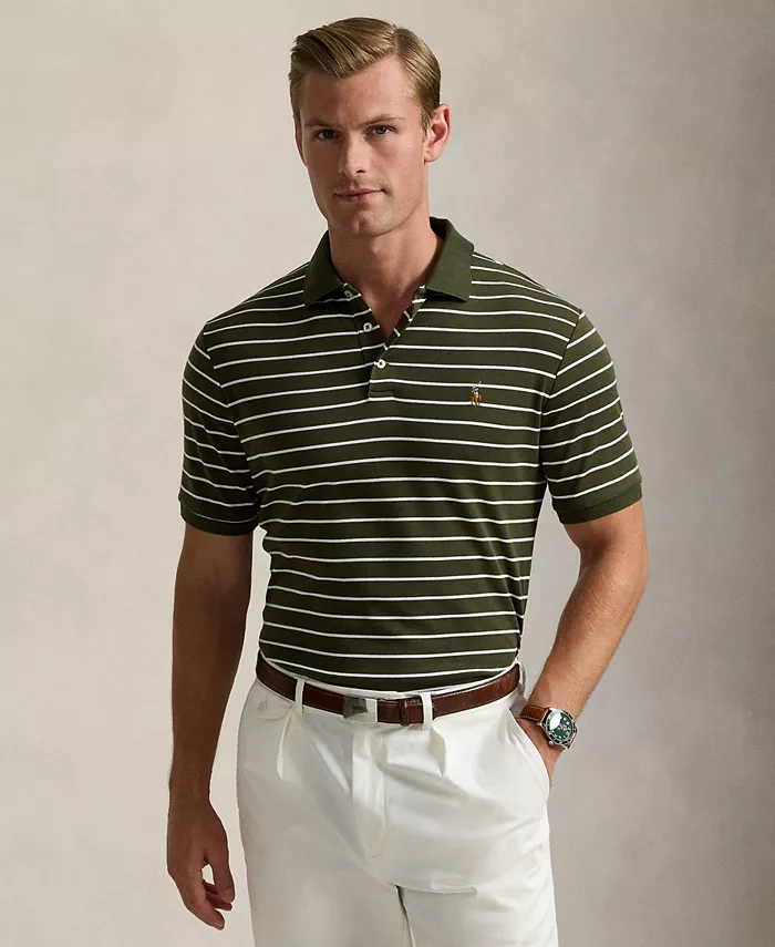 

Мужская классическая поло из мягкого хлопка Polo Ralph Lauren, коричневый