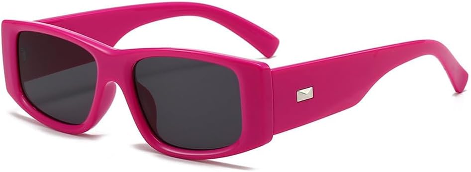 

Солнцезащитные очки Rivet Summer Retro в маленькой оправе с защитой от УФ-излучения UV400, женские, в стиле ретро-панк, прямоугольные, солнцезащитный козырек VFDHN, Pink Black