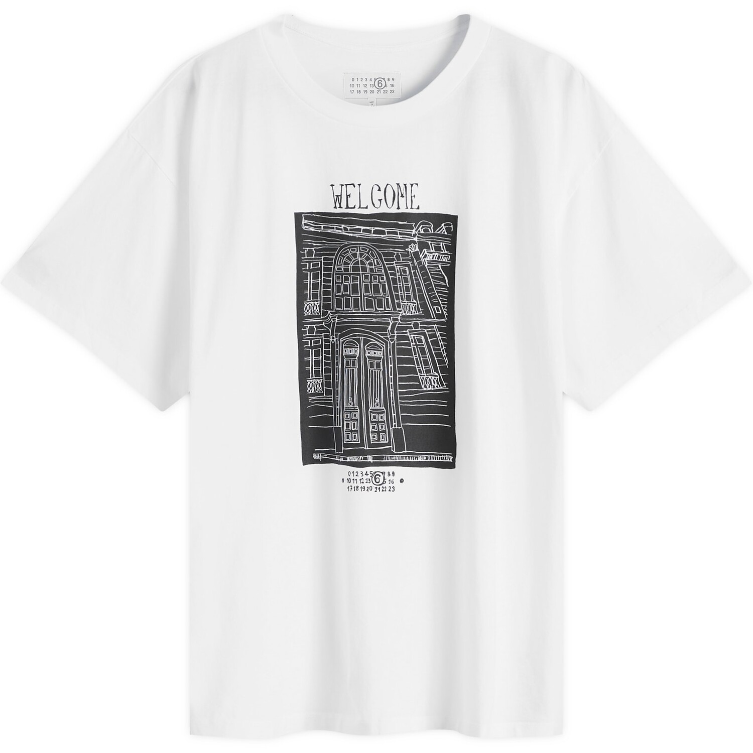 

Футболка Mm6 Maison Margiela Welcome T-Shirt, белый