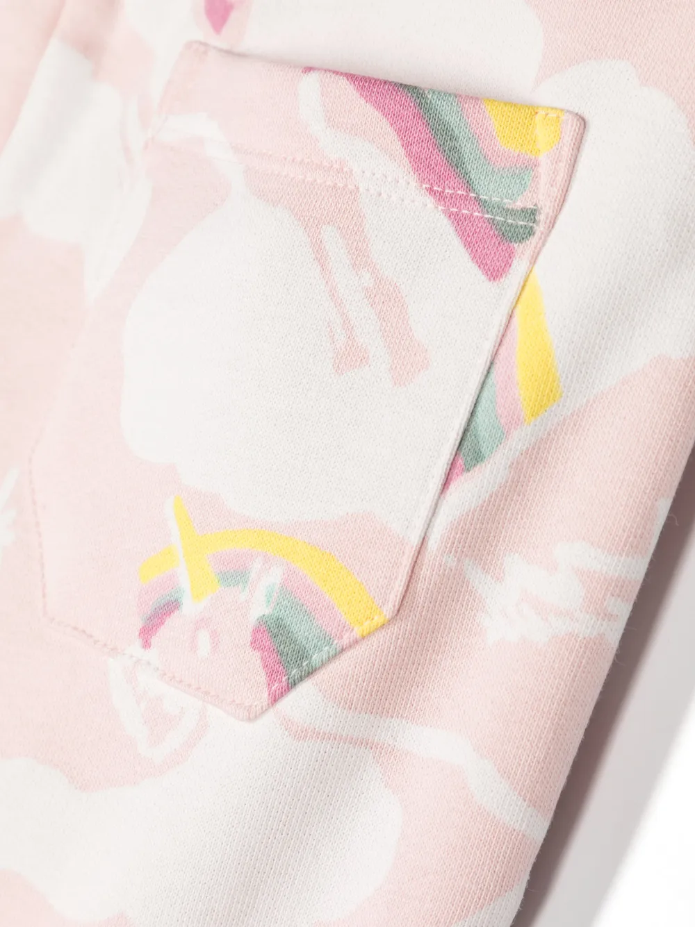 Спортивные брюки с принтом Stella Mccartney Kids, розовый — фото 3
