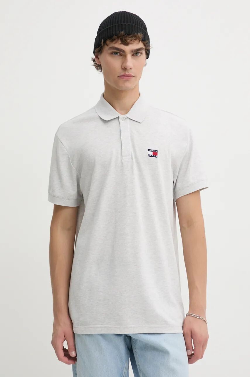 

Рубашка-поло Tommy Jeans из хлопка, серый