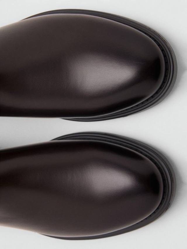 Ботильоны London из искусственной кожи в стиле челси Mango, Brown — фото 4