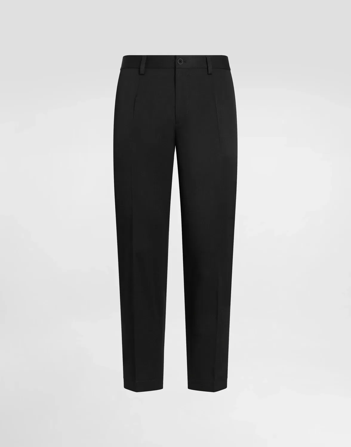 Брюки из шерстяного канваса DOLCE & GABBANA, черный