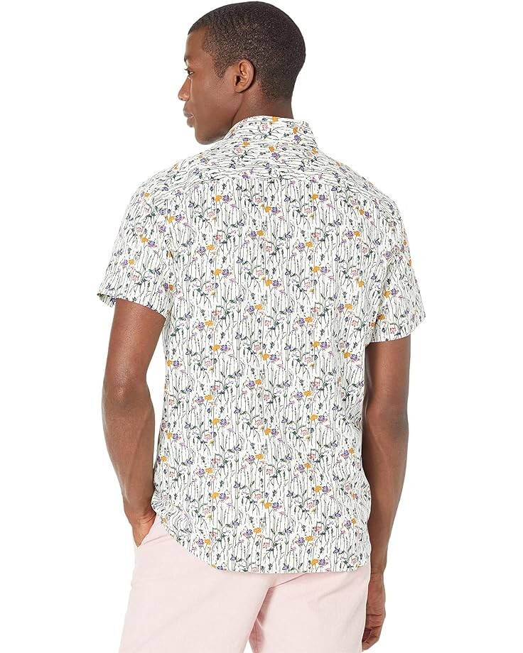 

Рубашка Selected Homme Elmander Slim Fit Short Sleeve Shirt, ярко-белый