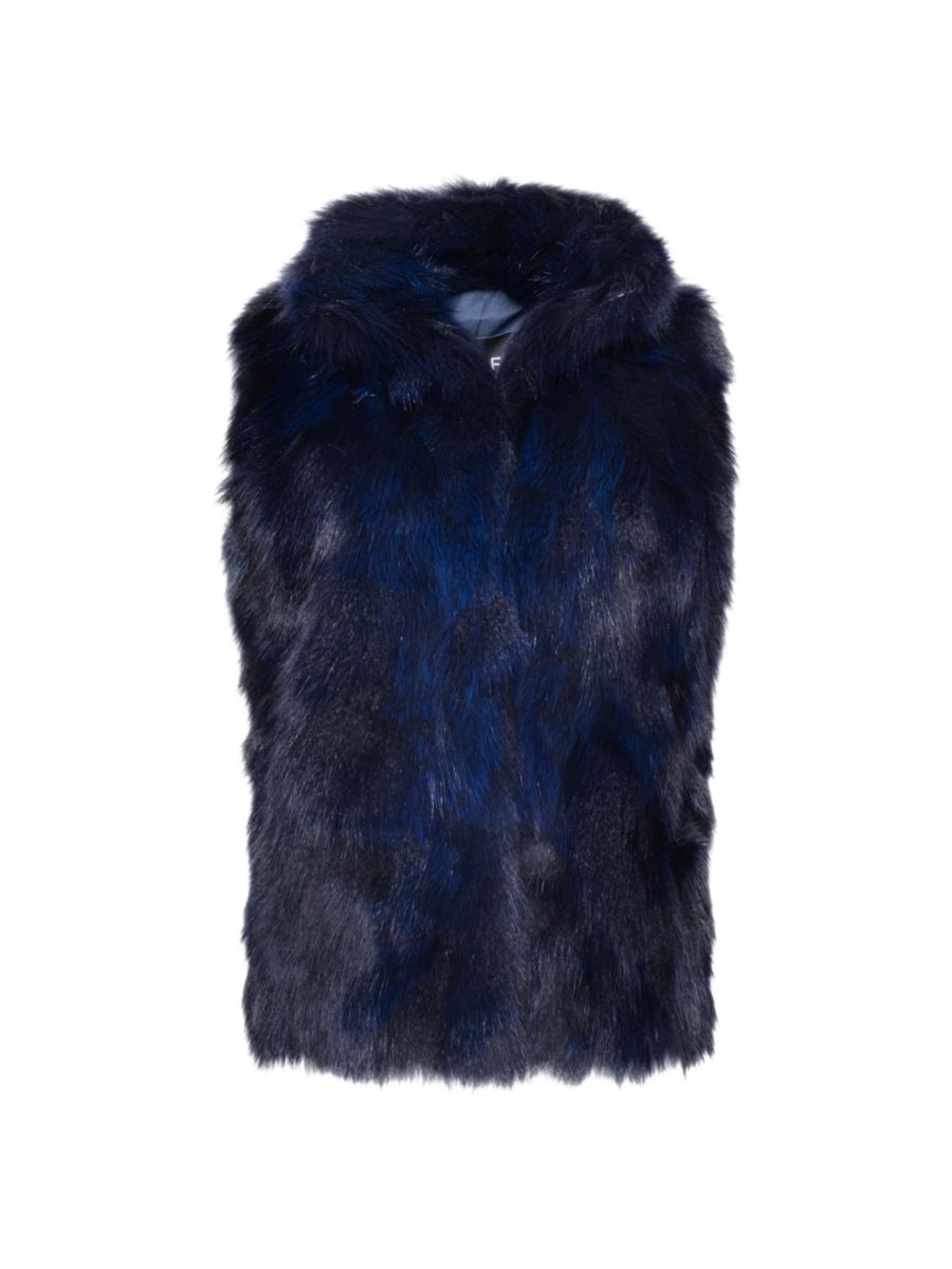 

Жилет из овчины Toscana Made For Generations WOLFIE FURS, темно-синий