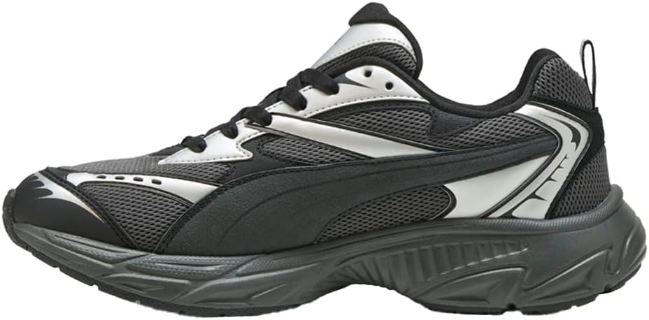 Мужские кроссовки PUMA Morphic Retro со шнуровкой, повседневные - серые — фото 3