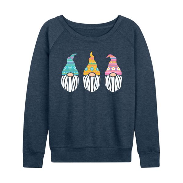 

Женская футболка с длинным рукавом Nordic Gnomes из френч-терри Licensed Character, индиго
