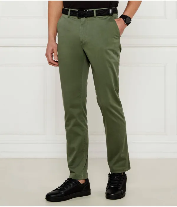 Брюки чинос Denton Regular fit Tommy Hilfiger, зеленый — фото 3