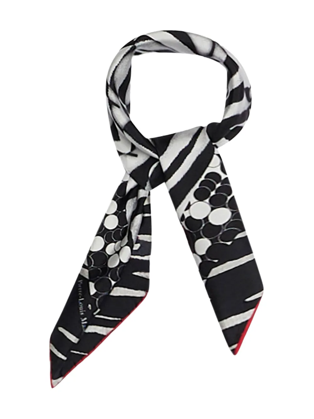 

Шарф с геометрическим узором Pierre-Louis Mascia, черный