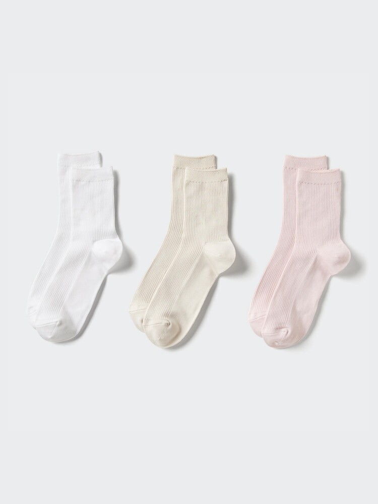 

Носки 3 пары Uniqlo, цвет 01 белый