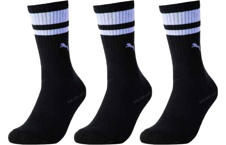 

Носки унисекс до середины икры Puma, цвет 3 Pack (Black)