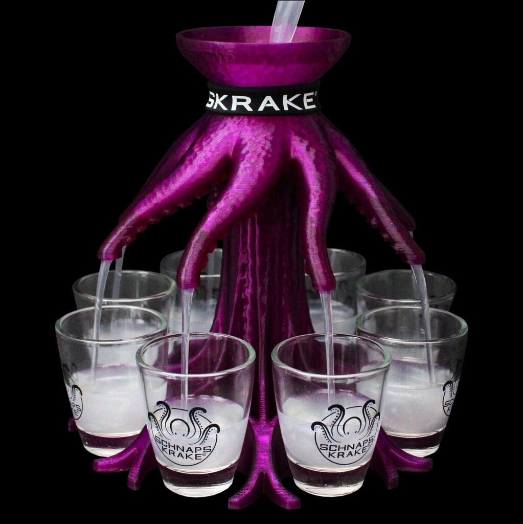 

Schnapskrake Purple Shot, дистрибьютор напитков, 8 стаканов каждый, 3 мл, порция напитков