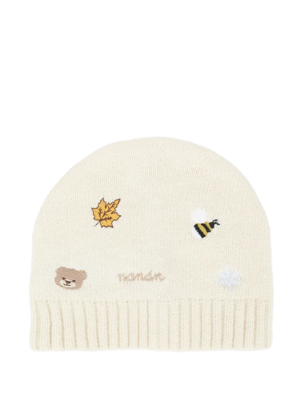 

Вышитая шапка Nanan, белый