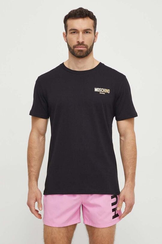 

Хлопковая пляжная футболка Moschino Underwear, черный