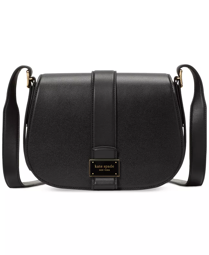 

Кожаная седельная сумка Nouveau kate spade new york, черный