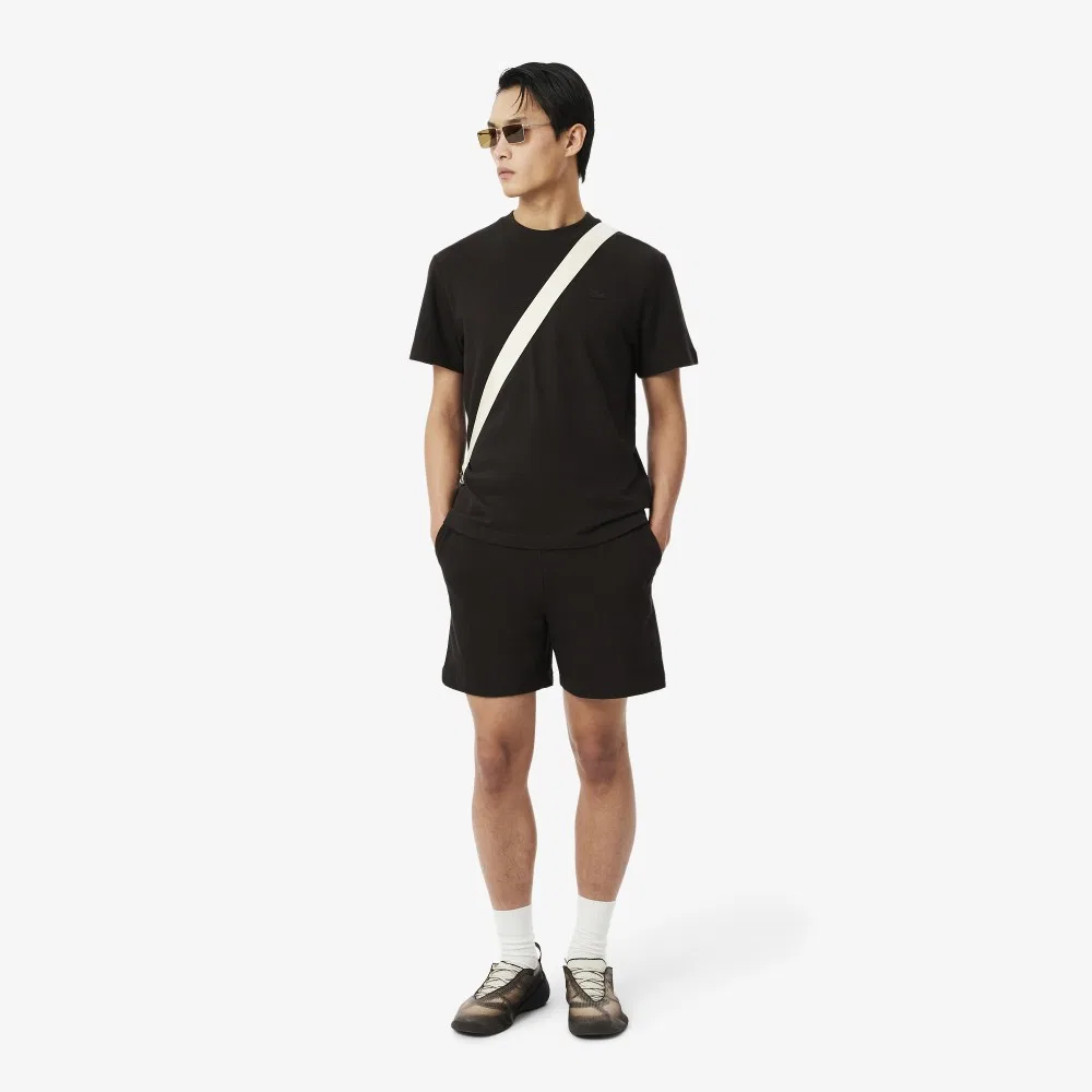 Футболка мужская Lacoste, из крепа, коричневый — фото 4
