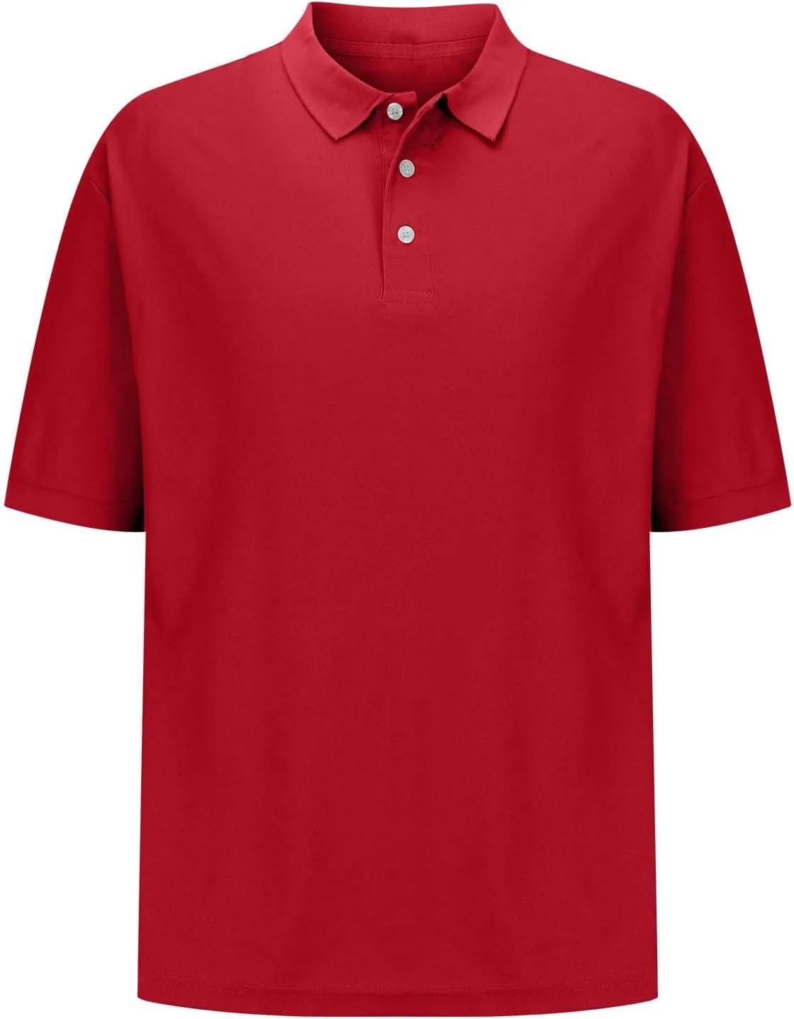 Мужская футболка с коротким рукавом Cotton Button Golf Shirts — фото 4