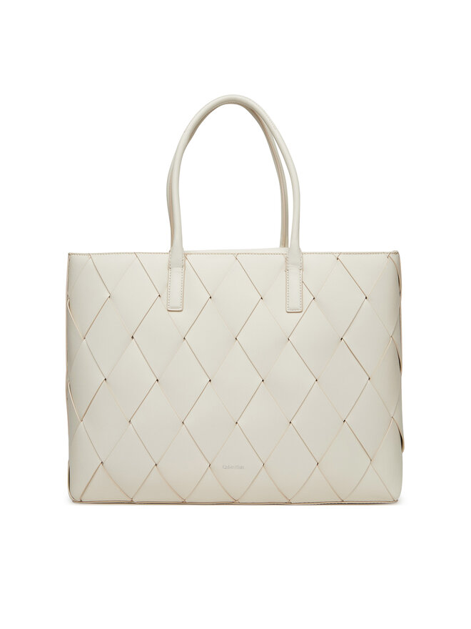 

Сумка Ck Woven Medium Shopper K60K612994 Calvin Klein, белый
