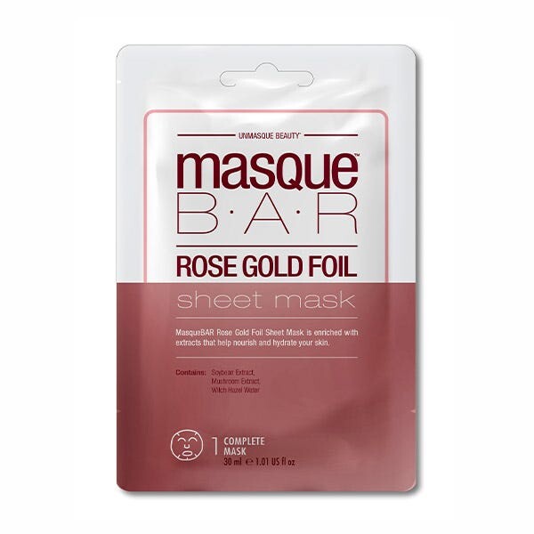 

Маска из фольги розового золота 1 шт Masque Bar