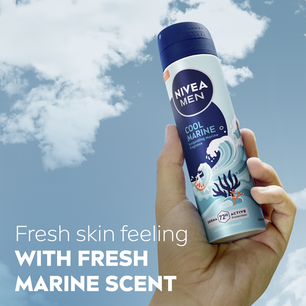 Антиперспирант-Спрей с морским ароматом для мужчин Nivea, 150 мл — фото 2
