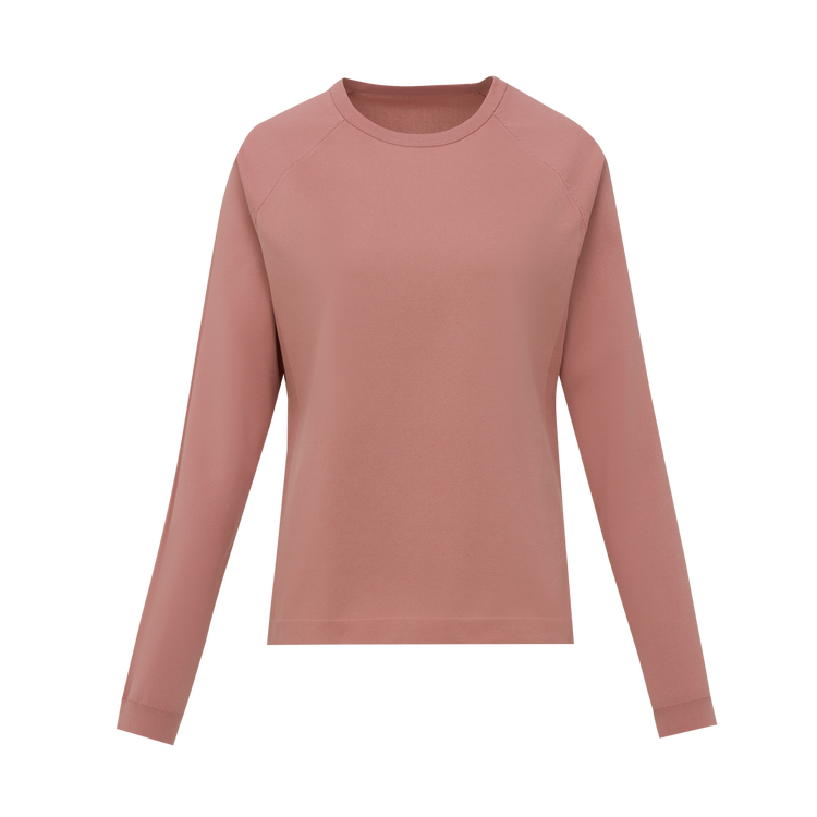 

Городская повседневность, лонгслив из топа, осень-зима женская DESCENTE, розовый