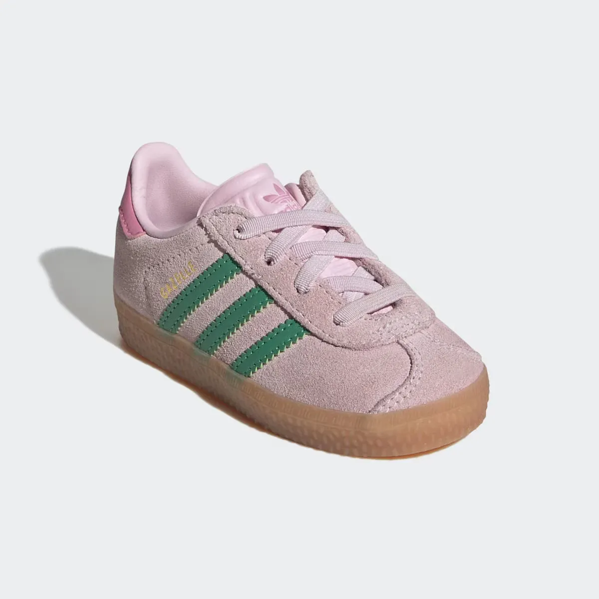 Детские повседневные кроссовки GAZELLE CF EL I Adidas Originals, розовый — фото 2