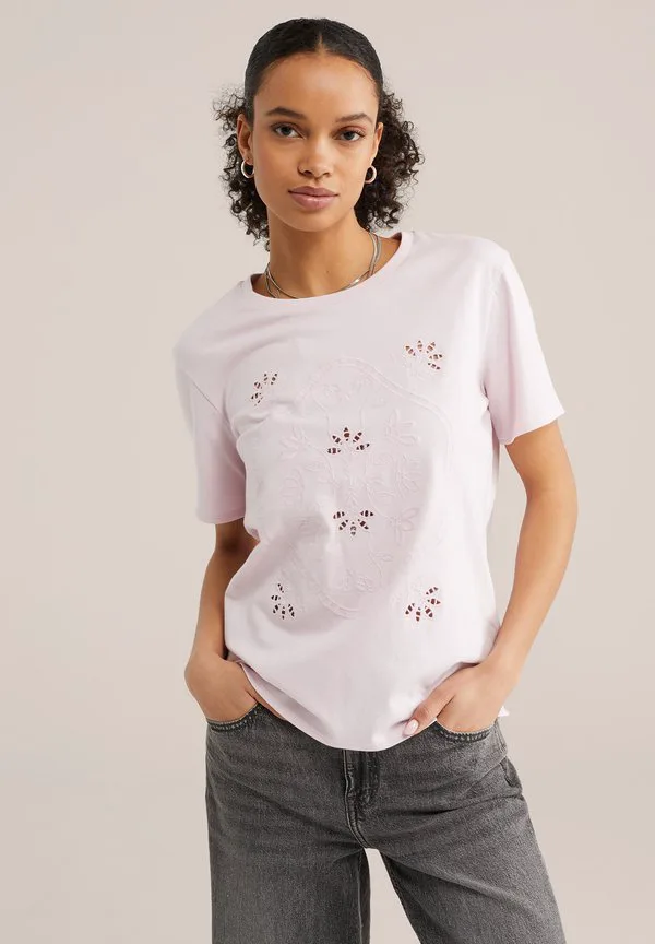 

Футболка с принтом We Fashion, Light Pink, Серый, Футболка с принтом We Fashion, Light Pink