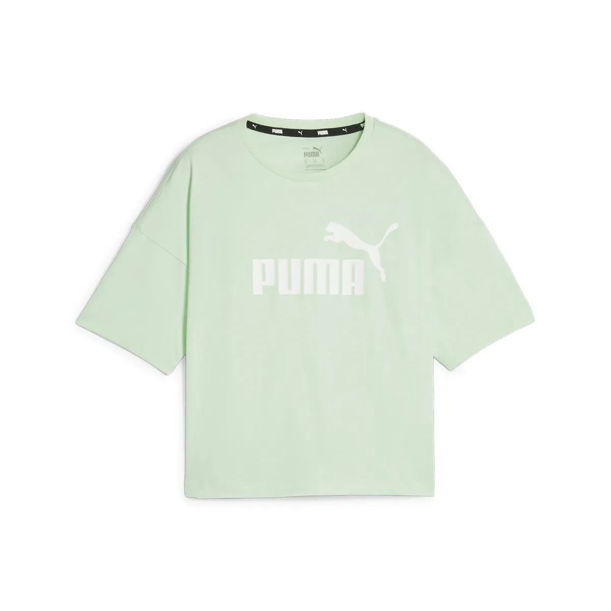 

Укороченный топ PUMA "Укороченная женская футболка с логотипом Essentials", зеленый