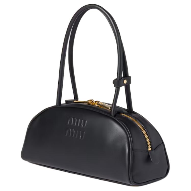 MIU MIU Сумка Beau Cow Leather женская черная — фото 2