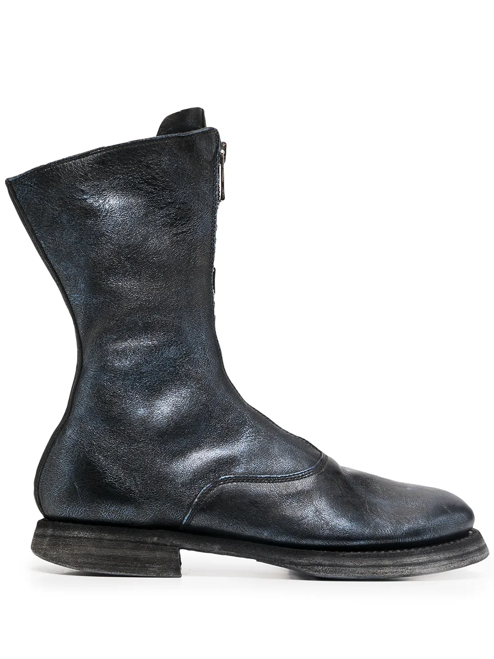 Ботинки на молнии спереди Guidi, синий