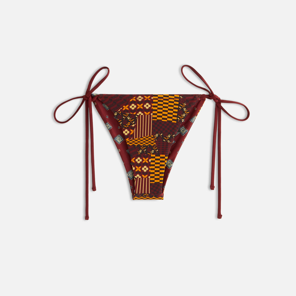 

Низ бикини Kith Women Tova Geo Floral Tie Bottom, цвет Rhone