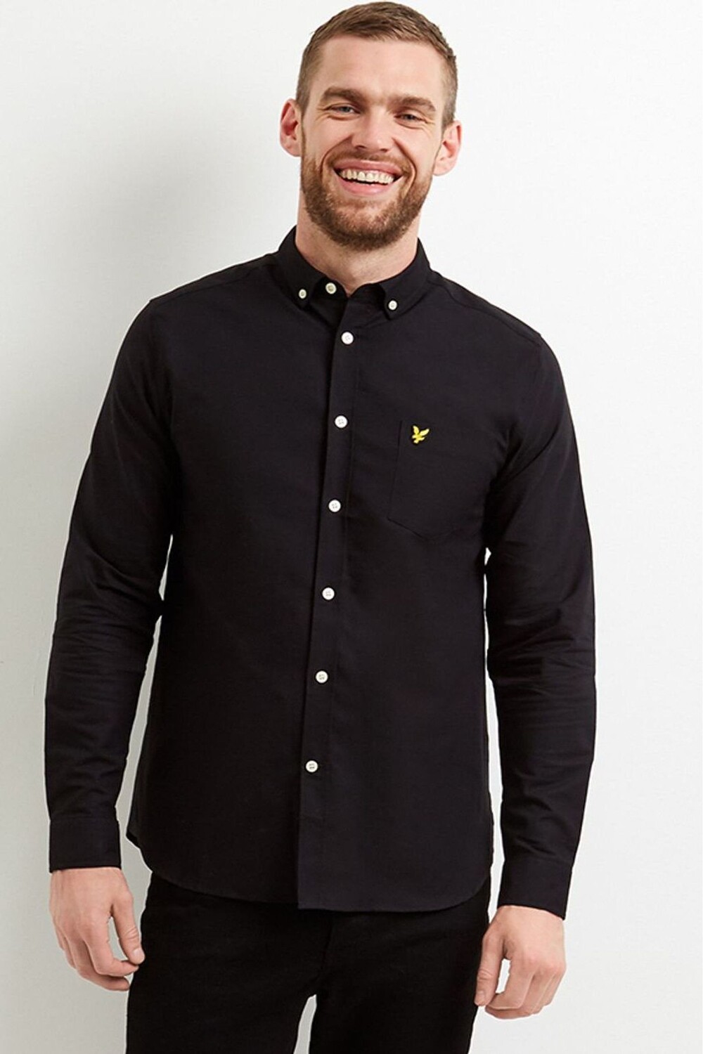 

Оксфордская рубашка Lyle & Scott, черный
