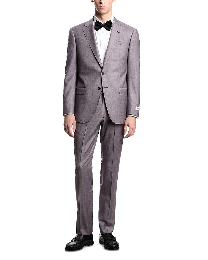 

Классический костюм с лацканами Regular Fit Emporio Armani, серый