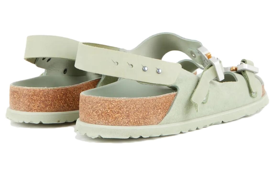 Birkenstock Sandale Milano Пастельно-зеленый нубук из телячьей кожи Dior — фото 4