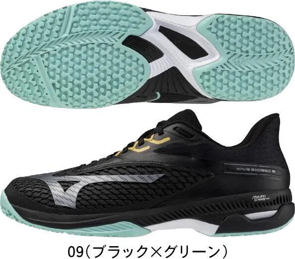 Мужские кроссовки для тенниса «Wave Exceed 6 Wide OC» от Mizuno, 18 (White X Navy) — фото 2