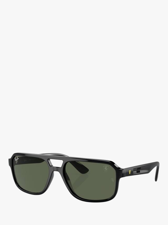 

Мужские солнцезащитные очки неправильной формы rb4414m scuderia ferrari Ray-Ban, цвет Black/Green