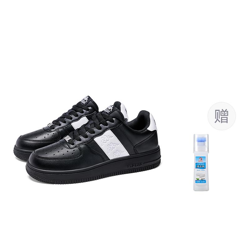 

Kappa Нескользящие легкие кеды для скейтбординга Unisex Black White - Black/Classic White [В комплекте очиститель], цвет Black/Classic White[Includes Cleaner]