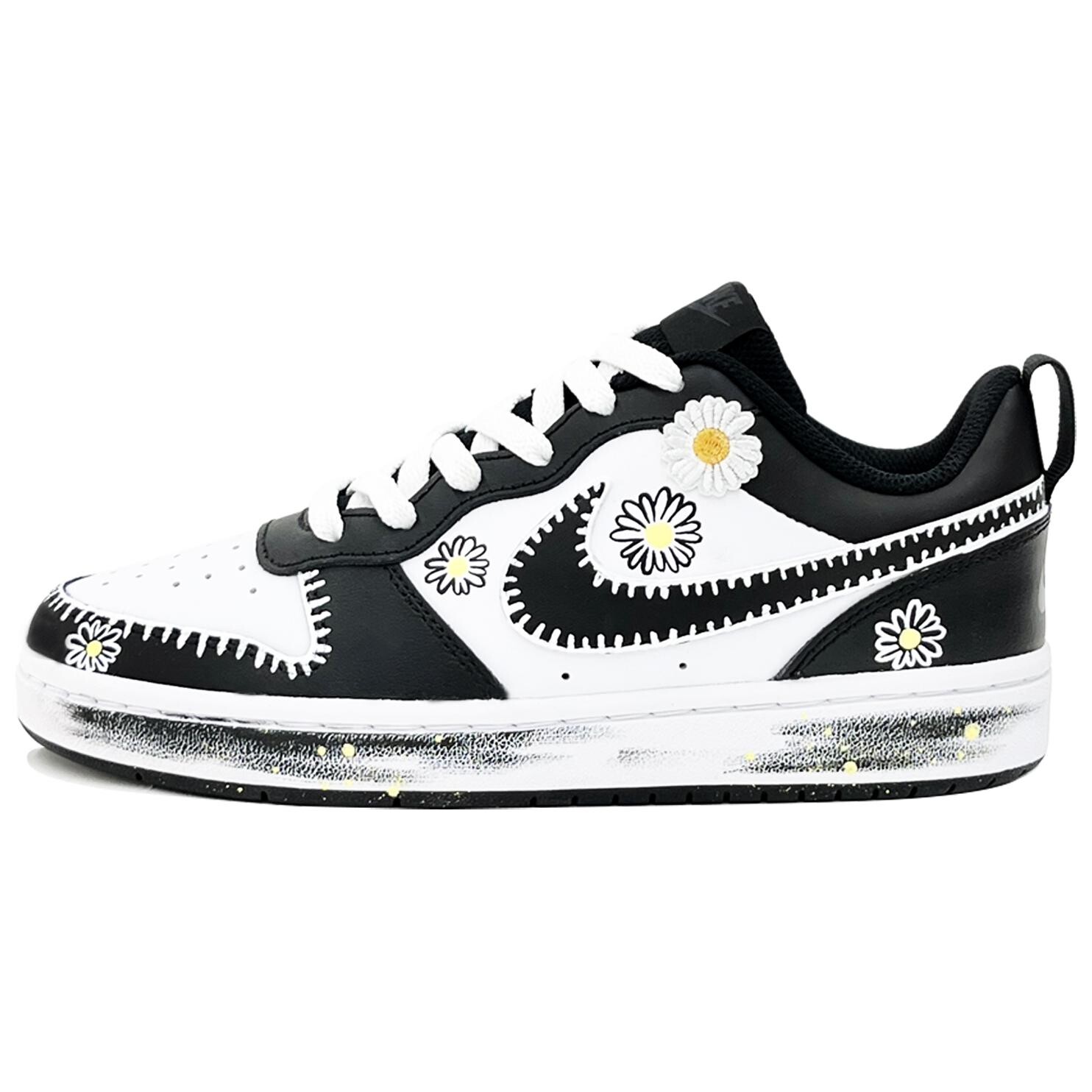 

Кроссовки Nike Court Borough 2 Kids' Skateboarding Shoes Grade School, черный/белый