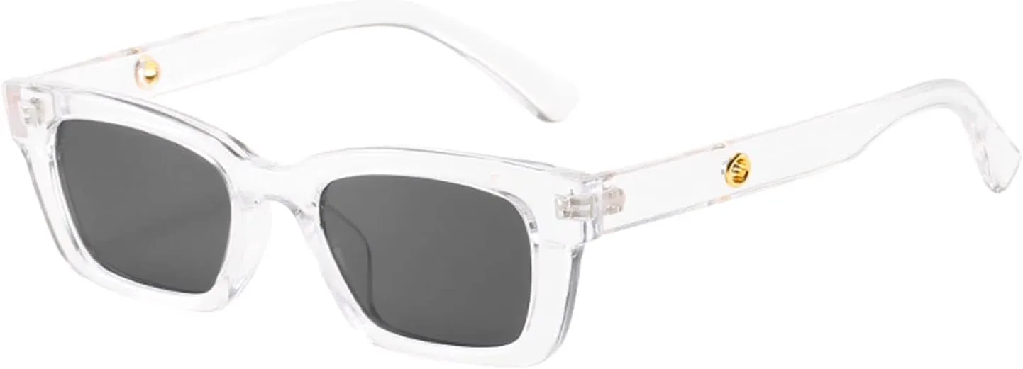 

Солнцезащитные очки прямоугольной формы в стиле знаменитостей, модный дизайн для женщин, маленькие квадратные очки, женские солнцезащитные очки YGDBXHYD, Clear