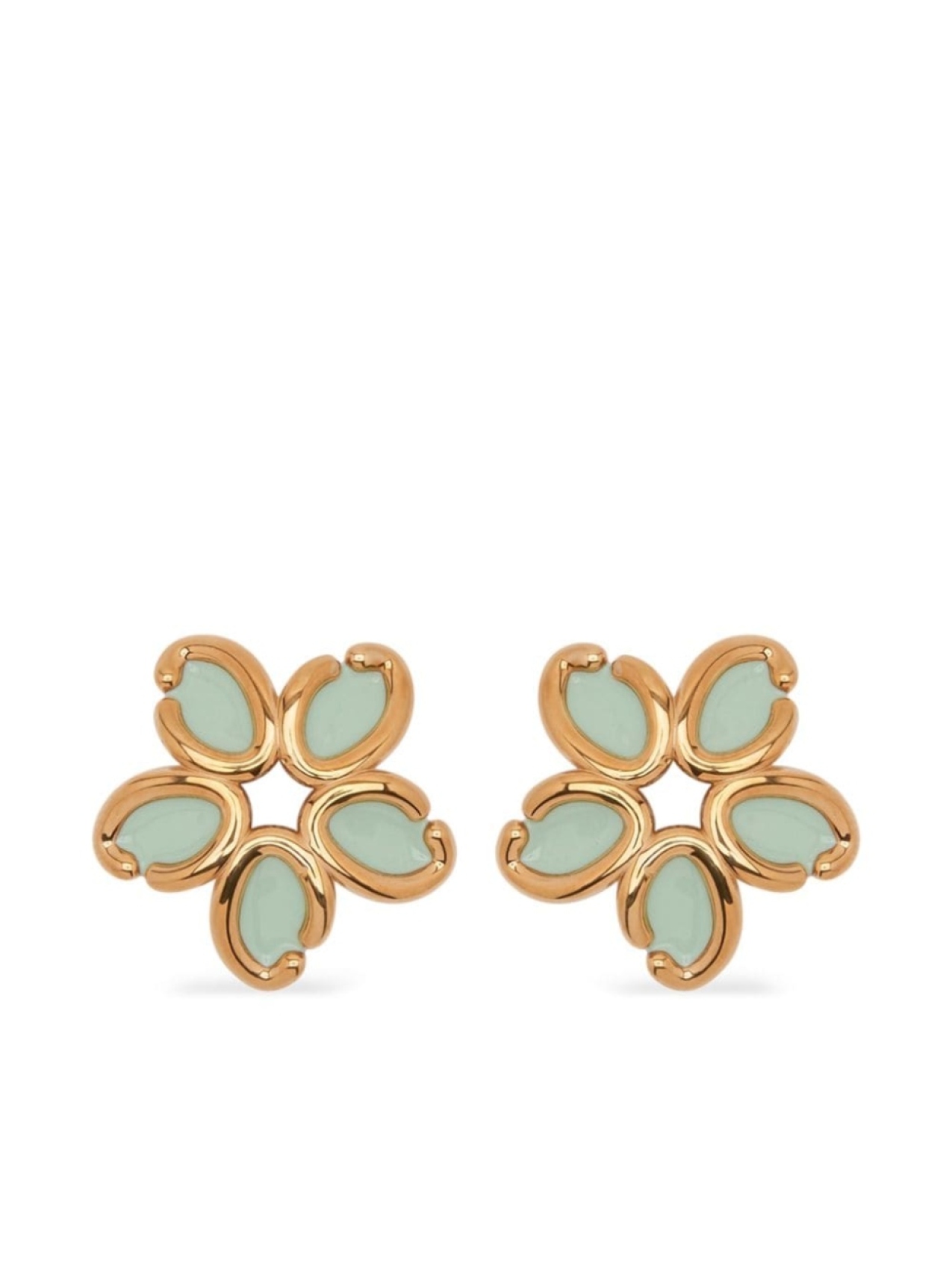 

Серьги Flower Oscar de la Renta, зеленый