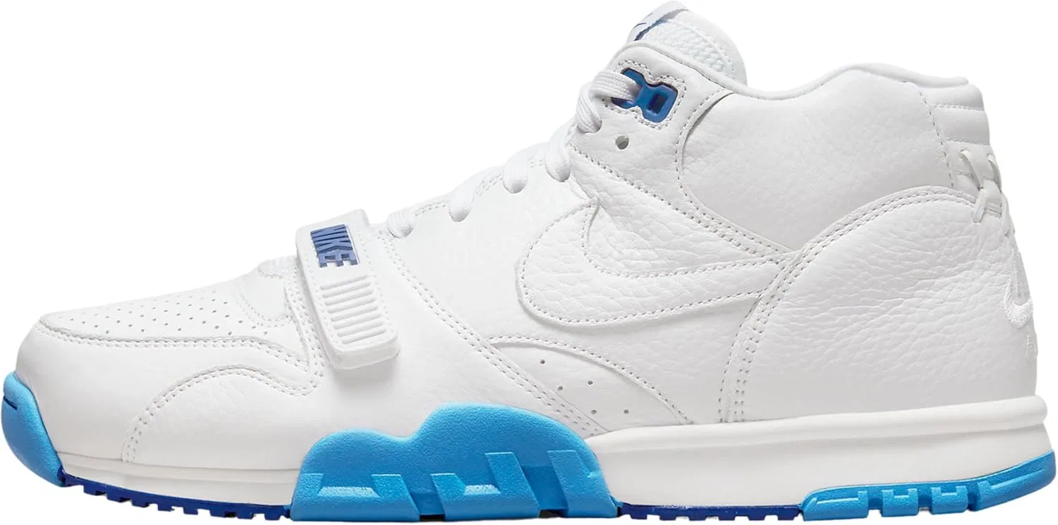 Мужские баскетбольные кроссовки Nike Air Trainer 1, белый/черный-средне-серый, размер 41 EU, белый, черный, средне-серый, размер 43 EU