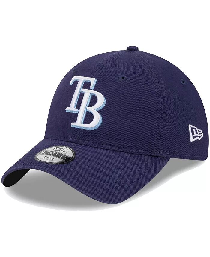 

Темно-синяя регулируемая шапка Little Boys and Girls Tampa Bay Rays Team 9TWENTY New Era